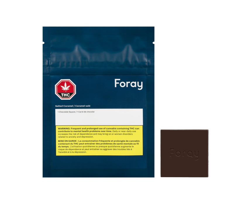 Foray - 10 mg Salted Caramel Chocolate Square