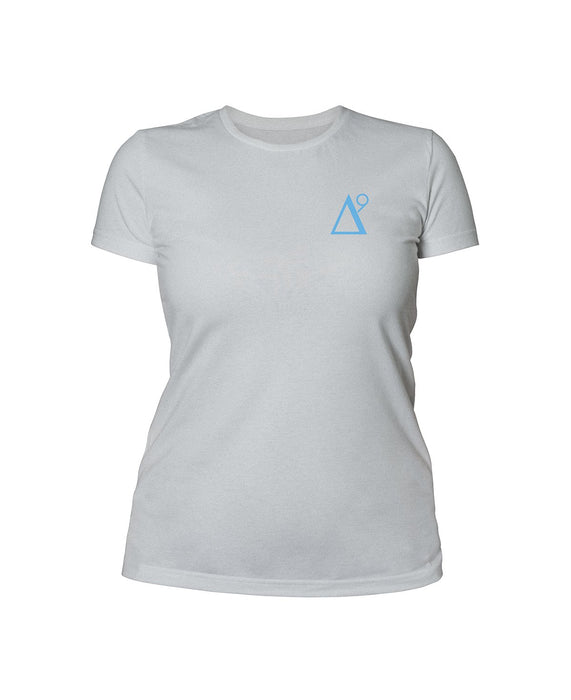 Delta 9 Women's T-Shirt - Triangle 9 Logo - Grey