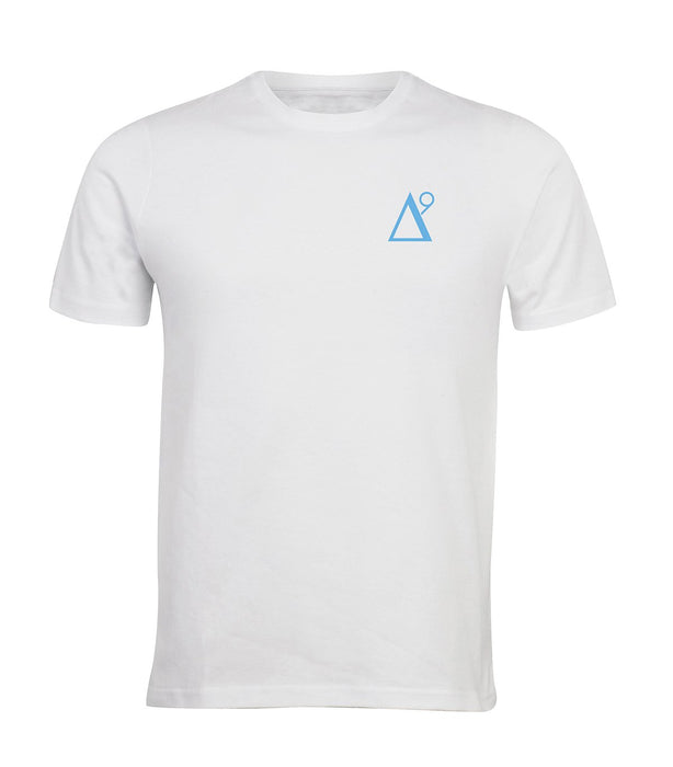 Delta 9 Men's T-Shirt - Triangle 9 Logo - White