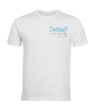 Delta 9 Men's T-Shirt - Delta 9 Cannabis Logo - White