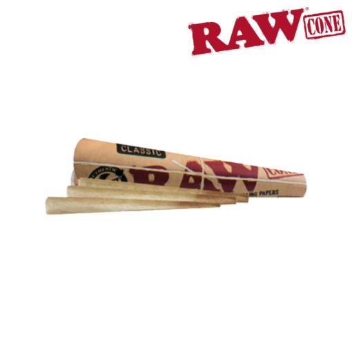 Raw Classic Unbleached Cones King Size - 3 per Pack