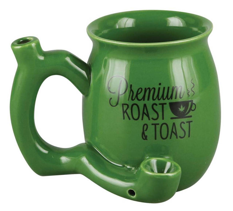 H/F - Premium Roast & Toast Ceramic Mug w/ Pipe - Small